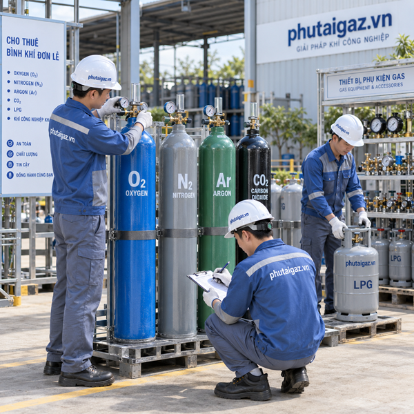Cho thuê bồn bình khí đơn lẻ