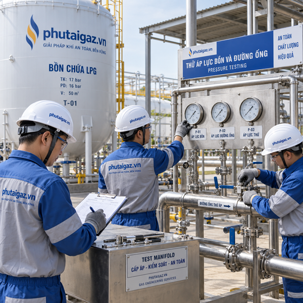 Thử áp lực bồn và đường ống
